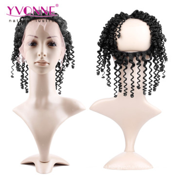 360 virgem brasileira Kinky Curly Lace Frontal